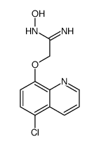 2-(5-chloroquinolin-8-yl)oxy-N'-hydroxyethanimidamide结构式