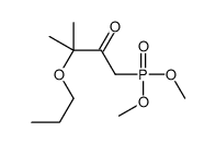 1-dimethoxyphosphoryl-3-methyl-3-propoxybutan-2-one结构式