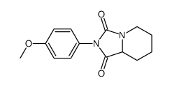 2-(4-methoxyphenyl)-6,7,8,8a-tetrahydro-5H-imidazo[1,5-a]pyridine-1,3-dione Structure