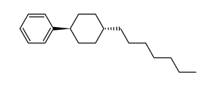 trans-1-heptyl-4-phenylcyclohexane结构式