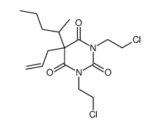 5-allyl-1,3-bis-(2-chloro-ethyl)-5-(1-methyl-butyl)-pyrimidine-2,4,6-trione结构式