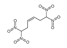 1,1,6,6-tetranitrohex-3-ene Structure