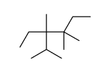 3-ethyl-2,3,4,4-tetramethylhexane Structure