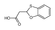 2-(1,3-benzoxathiol-2-yl)acetic acid结构式