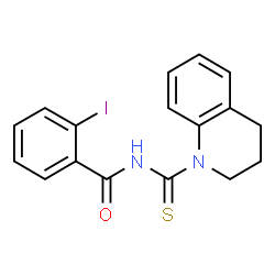 N-(3,4-dihydro-1(2H)-quinolinylcarbonothioyl)-2-iodobenzamide结构式