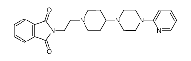 2-[4-(N-phthalimidoethyl-4-piperidinyl)-1-piperazinyl]pyridine Structure