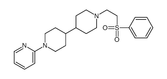 2-[4-[1-[2-(benzenesulfonyl)ethyl]piperidin-4-yl]piperidin-1-yl]pyridine Structure