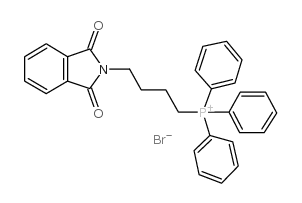 (4-邻苯二甲酰亚胺丁基)三苯基溴化膦结构式