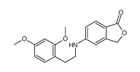 5-[2-(2,4-dimethoxyphenyl)ethylamino]-3H-2-benzofuran-1-one结构式