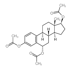 Estra-1,3,5 (10)-triene-3,6,7-triol, triacetate, (6.alpha., 17.beta.)-结构式