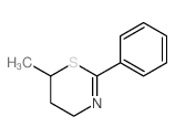 4H-1,3-Thiazine,5,6-dihydro-6-methyl-2-phenyl- structure