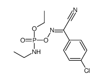 (1E)-4-chloro-N-[ethoxy(ethylamino)phosphoryl]oxybenzenecarboximidoyl cyanide Structure