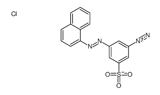 3-(naphthalen-1-yldiazenyl)-5-sulfobenzenediazonium,chloride Structure