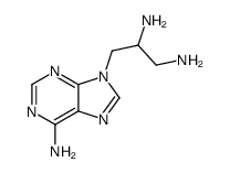 3-(6-aminopurin-9-yl)propane-1,2-diamine Structure