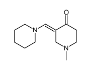 1-methyl-3-piperidin-1-ylmethylene-piperidin-4-one Structure