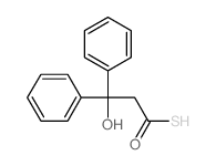 Benzenepropanethioicacid, b-hydroxy-b-phenyl- Structure