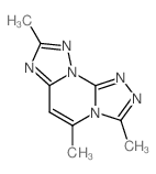 3,5,8-trimethyldi[1,2,4]triazolo[1,4-b:1',4'-d]pyrimidine结构式