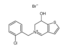 5-(2-chloro-benzyl)-7-hydroxy-6,7-dihydro-thieno[3,2-c]pyridinium, bromide Structure