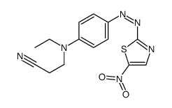 3-[N-ethyl-4-[(5-nitro-1,3-thiazol-2-yl)diazenyl]anilino]propanenitrile结构式