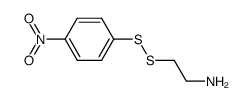 2-((4-nitrophenyl)disulfanyl)ethan-1-amine, hydrogen salt Structure