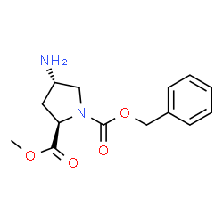 (2R,4S)-4-AMINO-1-CBZ-PYRROLIDINE-2-carboxylic acid methyl ester Structure