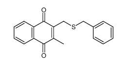 3-benzylthiomethyl-2-methyl-1,4-naphthoquinone结构式