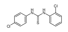 1-(2-chlorophenyl)-3-(4-chlorophenyl)thiourea Structure