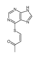 4-(7H-purin-6-ylsulfanyl)but-3-en-2-one Structure