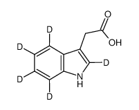 3-Indoleacetic acid-D5 structure