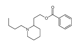 2-(1-butylpiperidin-2-yl)ethyl benzoate Structure