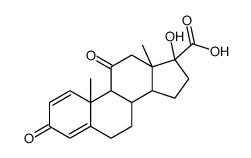 (9S,10R,13S,14S,17R)-17-hydroxy-10,13-dimethyl-3,11-dioxo-6,7,8,9 ,12,14,15,16-octahydrocyclopenta[a]phenanthrene-17-carboxylic aci d Structure