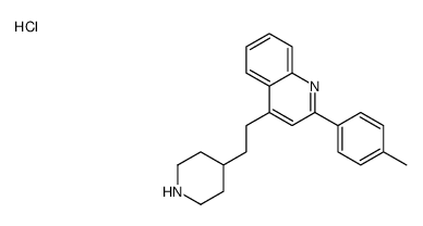 2-(4-methylphenyl)-4-(2-piperidin-4-ylethyl)quinoline,hydrochloride Structure