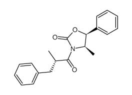 (2'S,4R,5S)-3-(2'-methyl-3'-phenylpropionyl)-4-methyl-5-phenyloxazolidin-2-one Structure