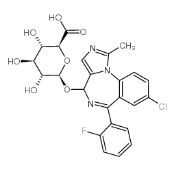 4-Hydroxymidazolam beta-D-Glucuronide Structure