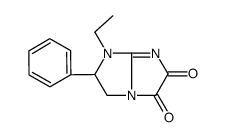 1-ethyl-2-phenyl-2,3-dihydroimidazo[1,2-a]imidazole-5,6-dione结构式