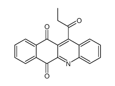 12-propanoylbenzo[b]acridine-6,11-dione结构式