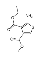 2-Amino-3,4-thiophenedicarboxylic acid 3-ethyl 4-methyl ester Structure