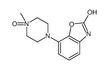 7-(4-methyl-4-oxidopiperazin-4-ium-1-yl)-3H-1,3-benzoxazol-2-one结构式