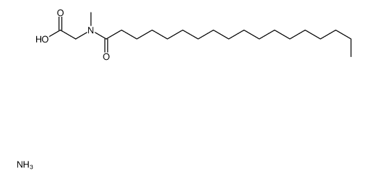 ammonium N-methyl-N-(1-oxooctadecyl)aminoacetate structure