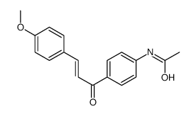 N-[4-[3-(4-methoxyphenyl)prop-2-enoyl]phenyl]acetamide结构式