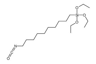 triethoxy(10-isocyanatodecyl)silane结构式