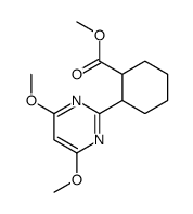 2-(4,6-DIMETHOXYPYRIMIDIN-2-YL)CYCLOHEXANECARBOXYLIC ACID METHYL ESTER结构式