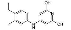 6-(4-ethyl-3-methylanilino)-1H-pyrimidine-2,4-dione Structure