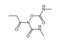 N-((methylamino)carbonyl)-N-(((methyl-amino)carbonyl)oxy)propionamide Structure