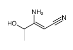 3-amino-4-hydroxypent-2-enenitrile Structure