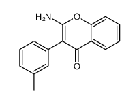 4H-1-Benzopyran-4-one,2-amino-3-(3-methylphenyl)-(9CI) structure