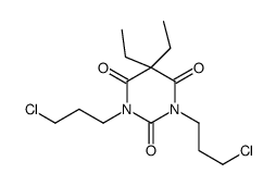 1,3-bis(3-chloropropyl)-5,5-diethyl-1,3-diazinane-2,4,6-trione Structure