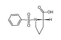 N-benzenesulfonyl-L-proline Structure