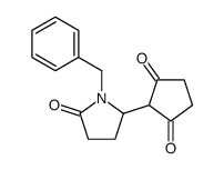 2-(1-benzyl-5-oxopyrrolidin-2-yl)cyclopentane-1,3-dione Structure