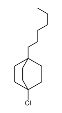 4-chloro-1-hexylbicyclo[2.2.2]octane结构式